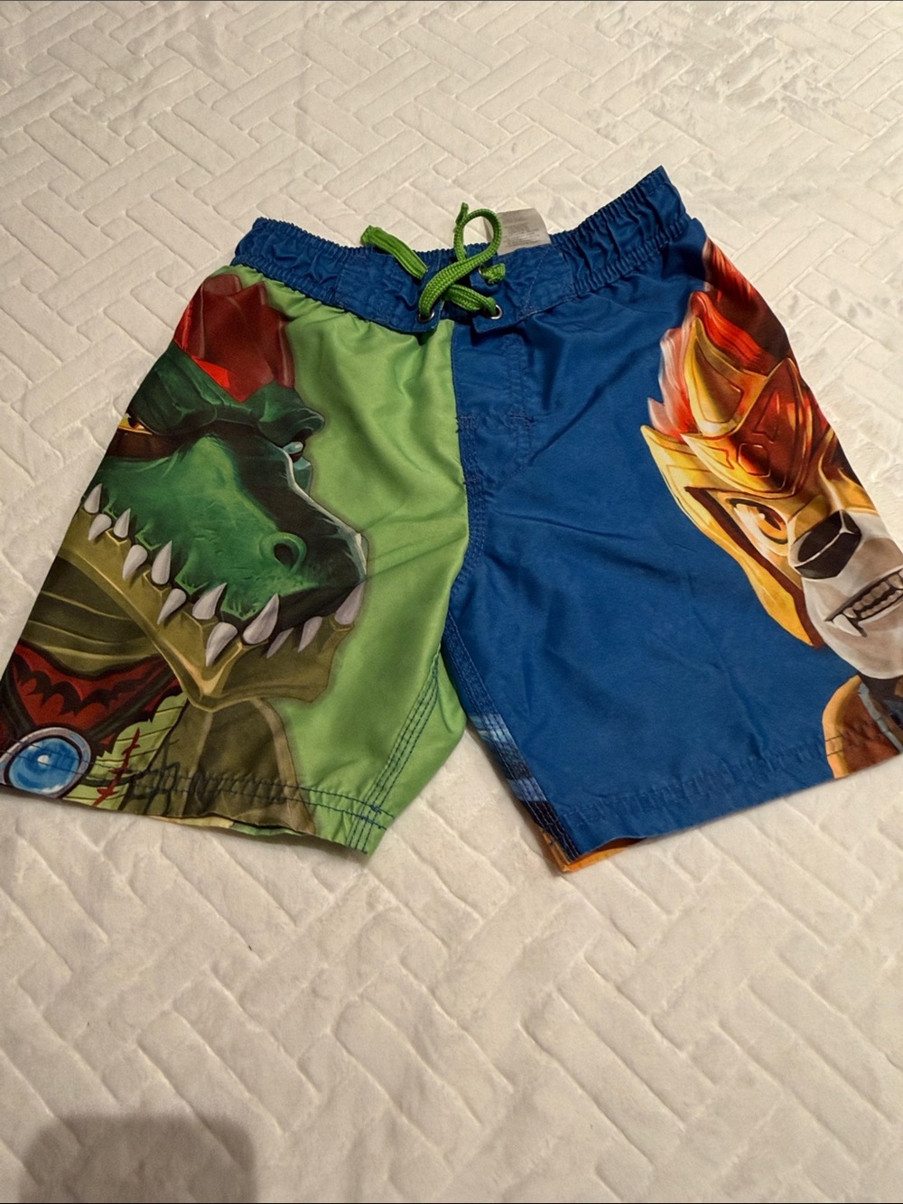 Lego Boys' Dino & Hero Swim Shorts - Green/Blue
